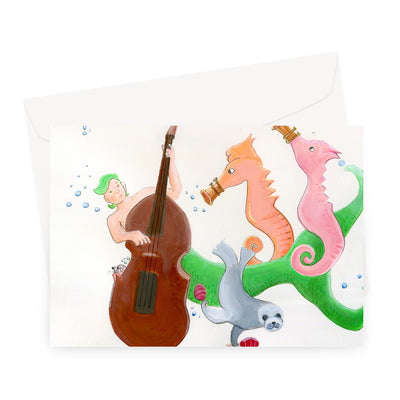 Music Play On Greeting Card